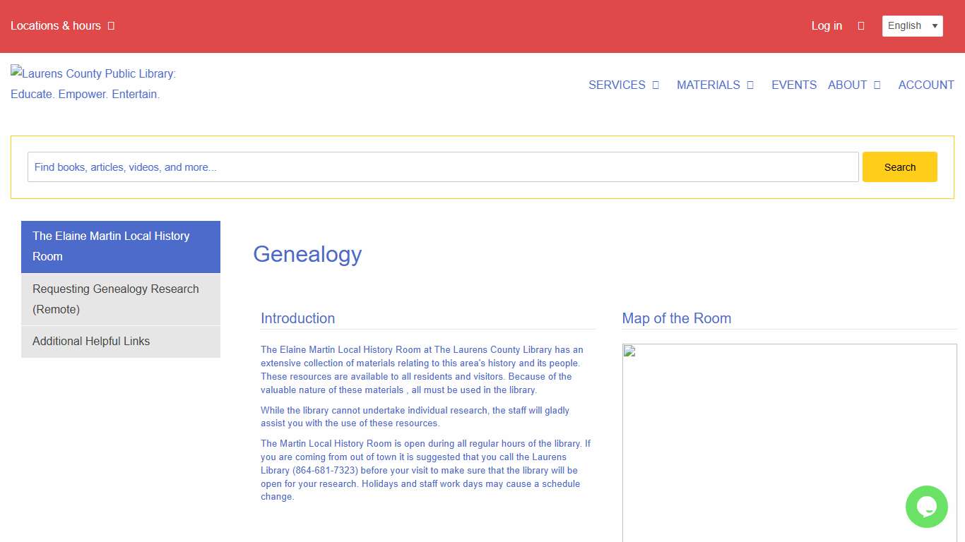 Genealogy | Laurens County Library